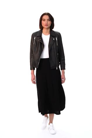 Roman Black A-Line Pull On Stretch Skirt - Image 2 of 6