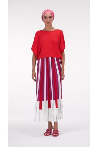 leem Orange Batwing Sleeve Knit Top - Image 2 of 5