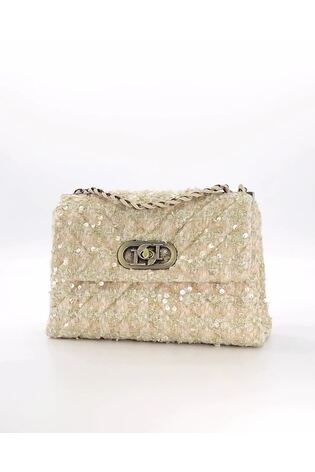 Dune London Natural Small Regent Quilted Shoulder Bag - Image 2 of 4