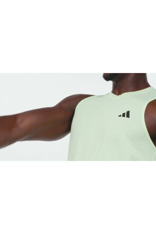 adidas Light Green Train Essentials Feelready Training Tank Top - Image 2 of 7