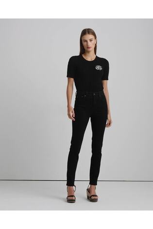 Lauren Ralph Lauren High Rise Skinny Ankle Stretch Denim Jeans - Image 2 of 10
