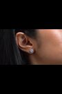 Ted Baker Silver/Blue SOLETIA: Solitaire Sparkle Crystal Stud Earrings - Image 2 of 7