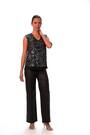 Roman Black Sequin V-Neck Tunic Stretch Top - Image 2 of 6