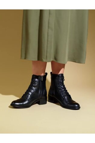 Jones Bootmaker Black Madie Heeled Leather Ankle Boots - Image 2 of 7