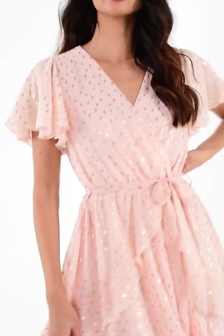 Quiz baby pink dress top