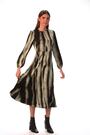Roman Green Shadow Stripe Print Midi Dress - Image 2 of 6
