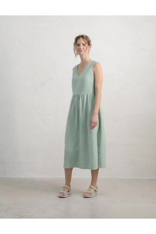 Seasalt Cornwall Green Lowland Heather Sleeveless Dress - Image 2 of 7