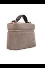 Reiss Grey Ines Suede Vanity Crossbody Bag - Image 2 of 7