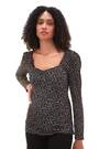 Roman Black Sweetheart Neck Polka Dot Top - Image 2 of 6