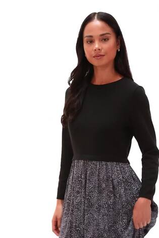 فستان متوسط الطول متباين الطبقات للأحجام الصغيرة من Roman - صورة 2 من 6