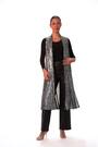 Roman Metallic Sequin Longline Stretch Cardigan - Image 2 of 6