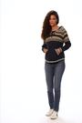 Roman Blue Nordic Print Hooded Jumper - Image 2 of 6