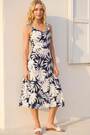 Roman Palm Leaf Print Midi haljina - Slika 2 od 6