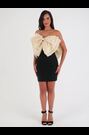 Amy Lynn Black Oscar Extreme Bow Bandage Dress - Image 2 of 7