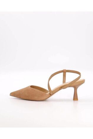 Dune London Cream Citrus Asymmetric Court Shoes - Image 2 of 5