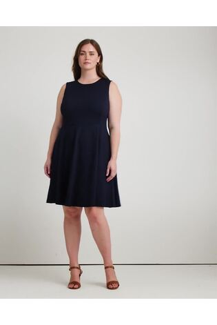 Lauren Ralph Lauren Curve Charley Ponte Fit & Flare Dress - Image 2 of 9