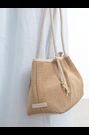 Katie Loxton Light Brown Oyster Nova Raffia Small Shoulder Tote Bag - Image 2 of 7