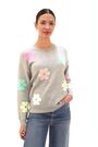 Roman Grey Floral Print Jacquard Knit Jumper - Image 2 of 6