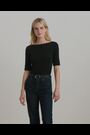 Lauren Ralph Lauren Judy Stretch Cotton Boatneck Top - Image 2 of 11