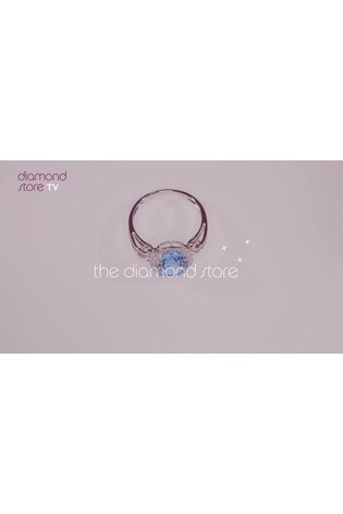 The Diamond Store 9K White Gold Topaz 3.42ct And Diamond Ring - Image 2 of 6