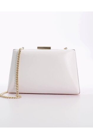 Dune white clutch bag outlet