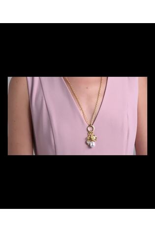 Ted Baker Gold Tone ISADORA Icon Charm Multi Pendant Necklace - Image 2 of 4