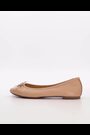 Dune London Pink Wide Fit Hallo Charm Trim Ballet Shoes - Image 2 of 7