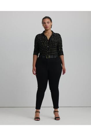 Lauren Ralph Lauren Curve Black Slim Fit Jeans