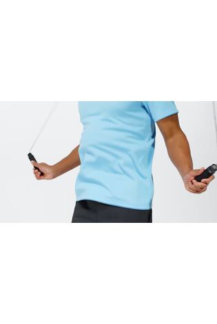 adidas Light Blue Train Essentials Training Polo Shirt - Image 2 of 8 adidas Light Blue Train Essentials Training Polo Shirt - Image 2 of 8