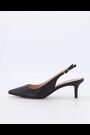 Dune London Black Celini Slim Kitten Slingback Sandals - Image 2 of 6