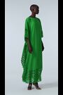 leem Green Laser-Cut Kaftan - Image 2 of 6