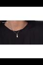 Karen Millen Gold Tone Crystal Baguette Pendant Necklace - Image 2 of 6
