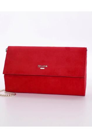 Dune London Red Ballads Structured Foldover Clutch Bag - Image 2 of 6