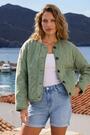 Roman Green Twill Quilted Jacket - Image 2 of 6