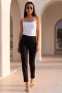 Roman Black Petite Full Length Stretch Trousers - Image 2 of 7