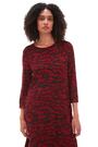 Roman Red Abstract Print A-Line Dress - Image 2 of 6