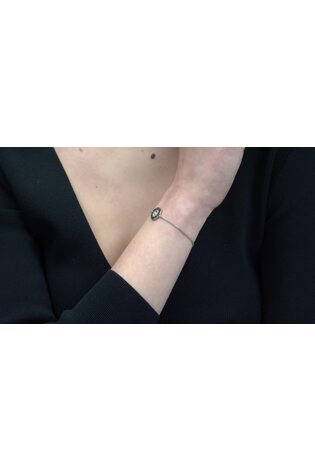 Ted Baker Silver Tone Isalie Crystal Baguette Slinky Drop Bracelet - Image 2 of 7