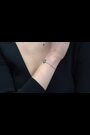 Ted Baker Silver Tone Isalie Crystal Baguette Slinky Drop Bracelet - Image 2 of 7