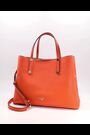Dune London Orange Dorrie Synthetic Logo Hardware Tote Bag - Image 2 of 3