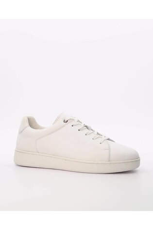 Dune London White Theons Lightweight Clean Cup Sneakers