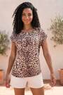 Roman Animal Animal Print Round Neck Top - Image 2 of 6