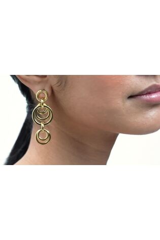 Buy Ted Baker Gold Huliet Multi Hoop Drop Earrings from the Next UK online shop