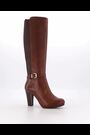 Dune London Brown Sareena Elasticated Knee High Boots - Image 2 of 5