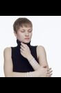 Swarovski Silver Tone Subtle Soft Rhodium Shiny Bracelet - Image 2 of 7