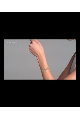 Karen Millen Gold Tone Gold Tone Evolution Crystal Bracelet - Image 2 of 6