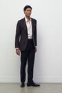 Reiss Brown Jake Single-Breasted Polka-Dot Blazer Tailored-Fit Wool-Blend - Image 2 of 11