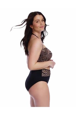 Fantasie Brown Underwired Bandeau Mocha Pemba Island Underwire Full Cup Bikini Top - Image 2 of 7