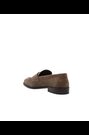 Suede Penny Loafers in Taupe - Image 2 of 7
