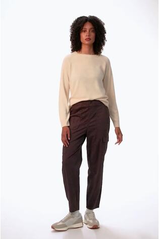 Roman Brown Casual Cargo Stretch Trousers - Image 2 of 6