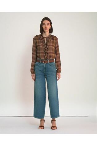 Lauren Ralph Lauren Blue High Rise Wide Leg Jeans - Image 2 of 8